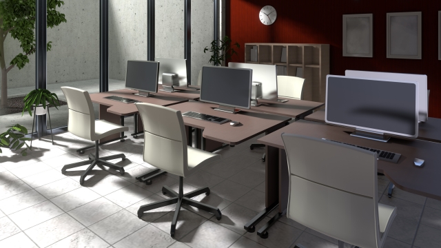 セットアップオフィスでの内装や家具が整っているイメージ