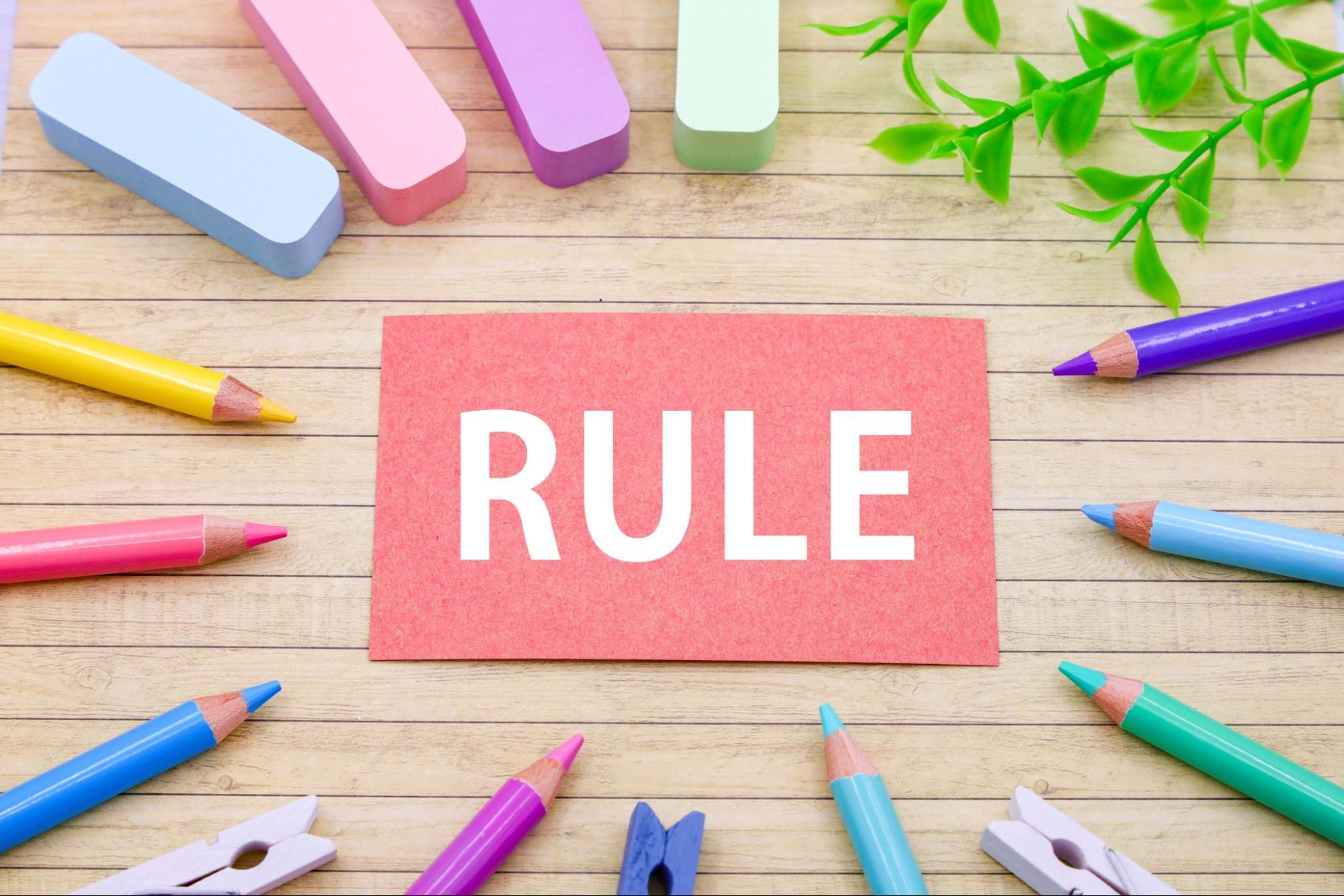 集中ブースの利用ルールを示したオフィス内のイメージ